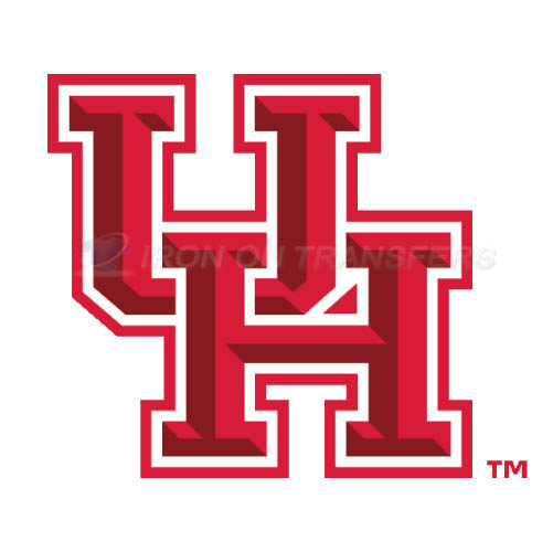 Houston Cougars Logo T-shirts Iron On Transfers N4576 - Click Image to Close